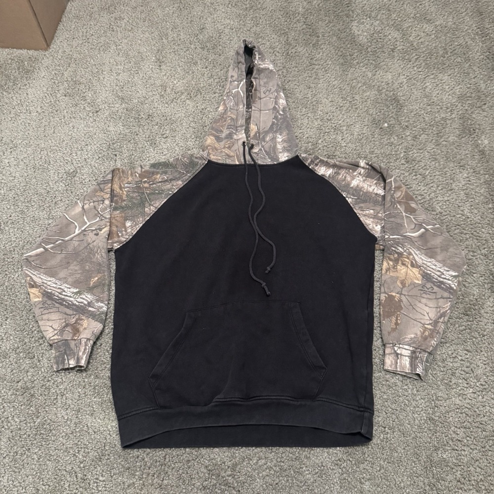 Buck Wear Black Camo Hoodie - Size L
